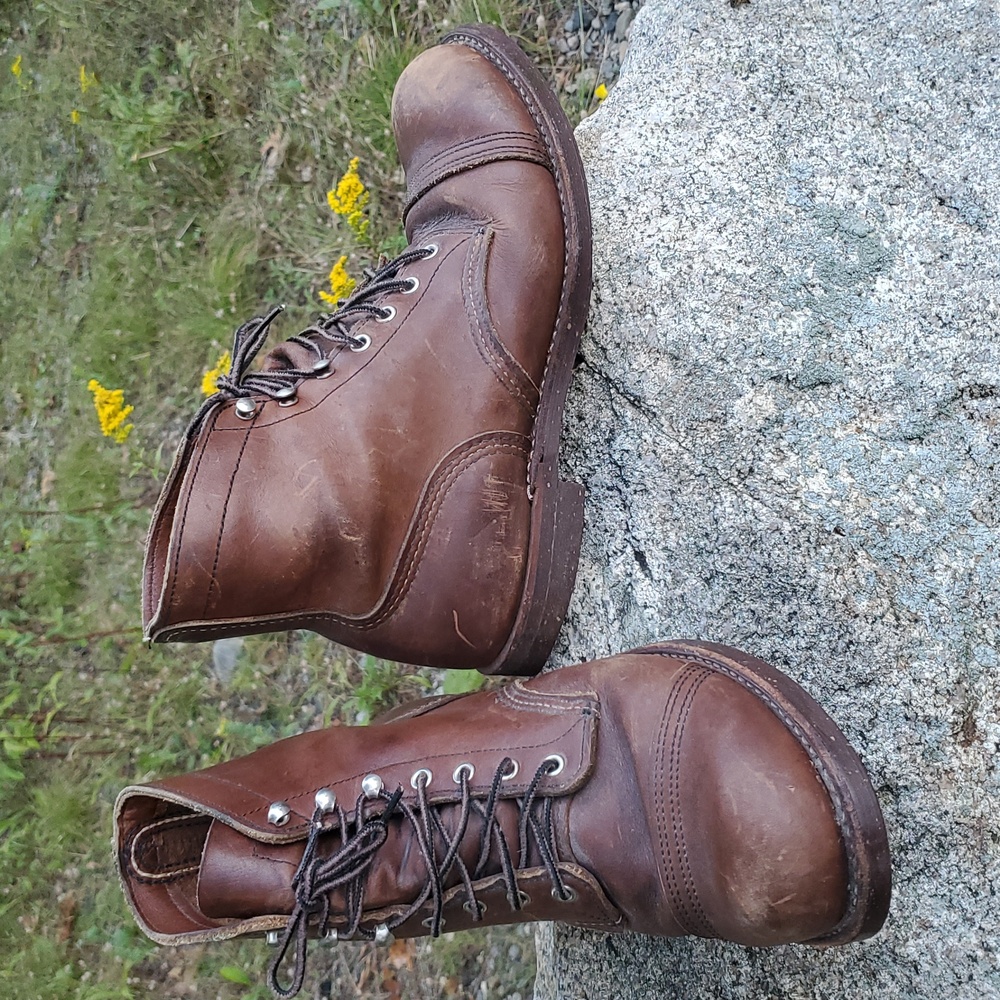 Red Wing 8111 Iron Ranger Brown Leather Boots Size 10, Width 2E - Picture 13 of 16